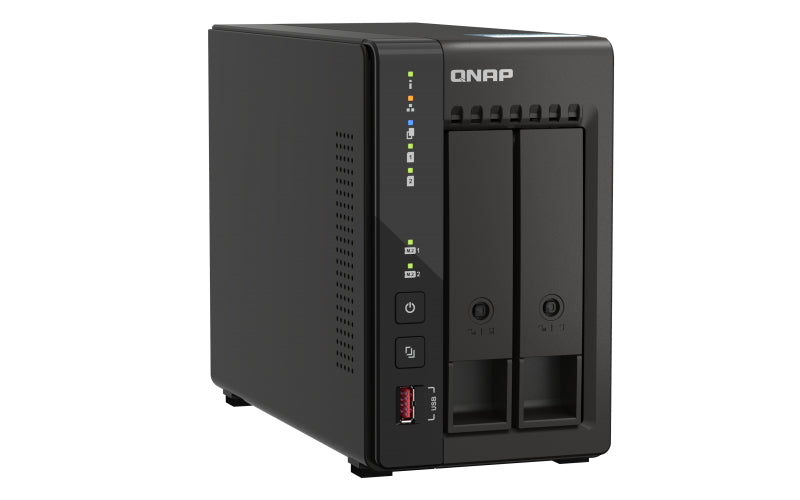 QNAP TS-253E, NAS, Tower, Intel® Celeron®, J6412, 8 GB, 0 TB