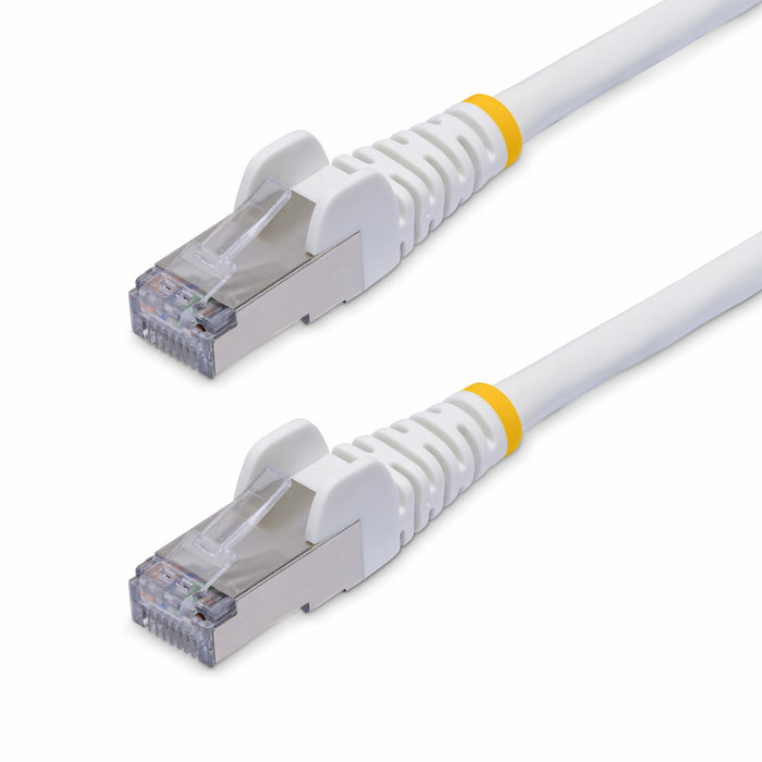 StarTech.com 50cm White CAT8 Ethernet Cable, Snagless RJ45, 25G/40G, 2000MHz, 100W PoE++, S/FTP, 26AWG Pure Bare Copper Wire, LSZH, Shielded Network Patch Cord w/Strain Reliefs, Individually Tested, 0.5 m, Cat8, S/FTP (S-STP), RJ-45, RJ-45, White