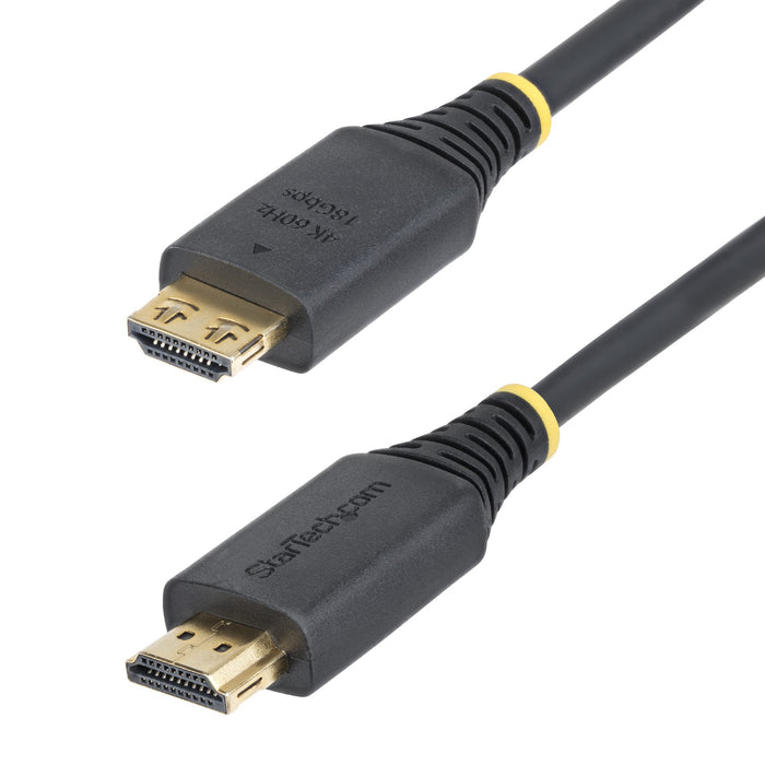 StarTech 2m (6ft) High Speed HDMI Cable with Gripping Connectors, 4K 60Hz/1440p 144Hz, 18Gbps, UHD HDMI Cord, TPE Jacket