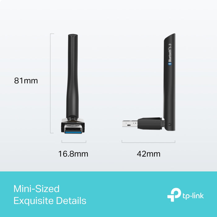 TP-Link UB500 Plus, USB Type-A, Bluetooth, Male, Black, PC / Notebook / Tablet, 0 - 40 °C
