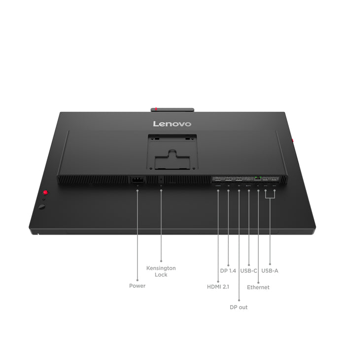 Lenovo ThinkVision T24-4v Monitor, 60.5 cm (23.8"), 1920 x 1080 pixels, Full HD, LED, 6 ms, Black