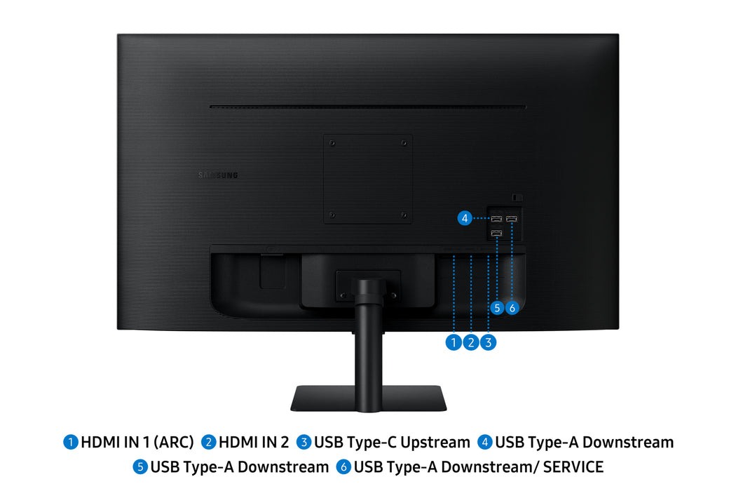Samsung 32" Smart Monitor M70F UHD, 81.3 cm (32"), 3840 x 2160 pixels, 4K Ultra HD, LED, 4 ms, Black