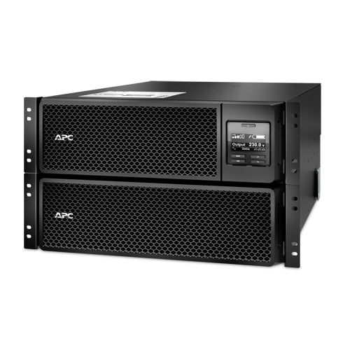 APC Smart-UPS On-Line SRT8KRMXLI - 8kW/VA, 6x C13 + 4x C19 + hardwire 1phase output, rack mountable, Embedded NMC, Double-conversion (Online), 8 kVA, 8000 W, Sine, 100 V, 476 V