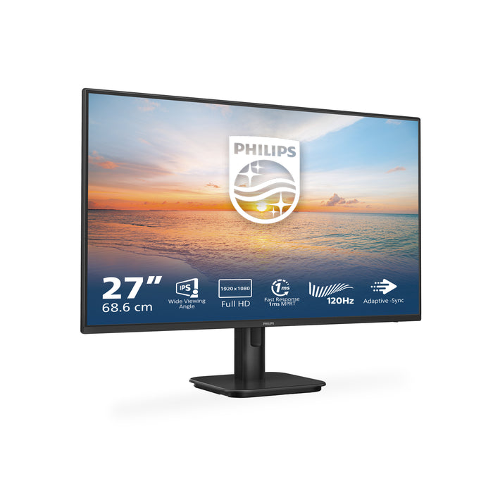 Philips 1000 series 27E1N1100A/00, 68.6 cm (27"), 1920 x 1080 pixels, Full HD, LCD, 4 ms, Black