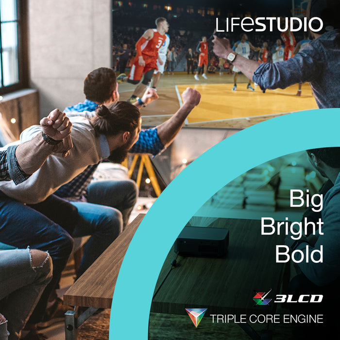Epson Home Cinema Lifestudio Pop — EF-61G Ice Green, 700 ANSI lumens, 3LCD, 1080p (1920x1080), 5000000:1, 16:9, 762 - 3810 mm (30 - 150")