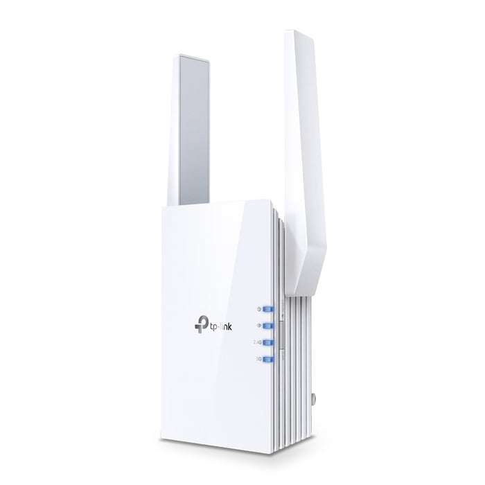 TP-Link RE705X, Network transmitter & receiver, 1000 Mbit/s, External, IEEE 802.11a, IEEE 802.11ax, IEEE 802.11g, 802.11a, 802.11b, 802.11g, Wi-Fi 4 (802.11n), Wi-Fi 5 (802.11ac), Wi-Fi 6 (802.11ax), 2400 Mbit/s