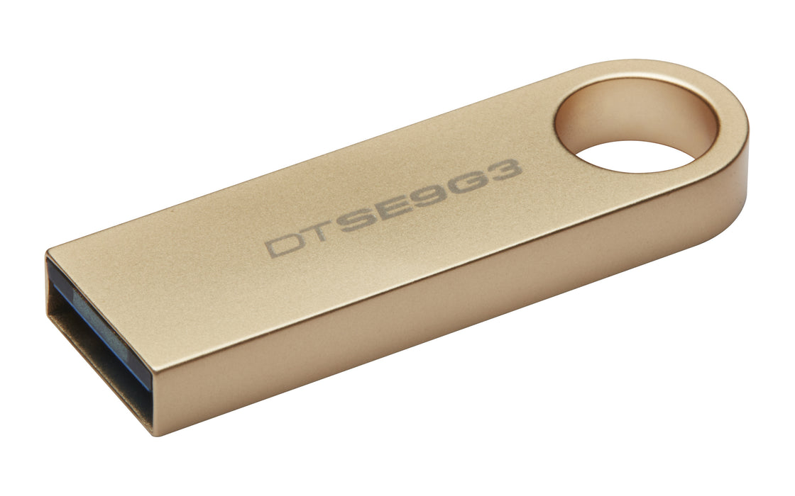 Kingston Technology DataTraveler 512GB 220MB/s Metal USB 3.2 Gen 1 SE9 G3, 512 GB, USB Type-A, 3.2 Gen 1 (3.1 Gen 1), 220 MB/s, Capless, Gold