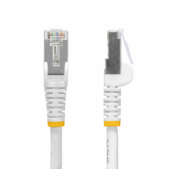 StarTech.com 5m White CAT8 Ethernet Cable, Snagless RJ45, 25G/40G, 2000MHz, 100W PoE++, S/FTP, 26AWG Pure Bare Copper Wire, LSZH, Shielded Network Patch Cord w/Strain Reliefs, Individually Tested, 5 m, Cat8, S/FTP (S-STP), RJ-45, RJ-45, White