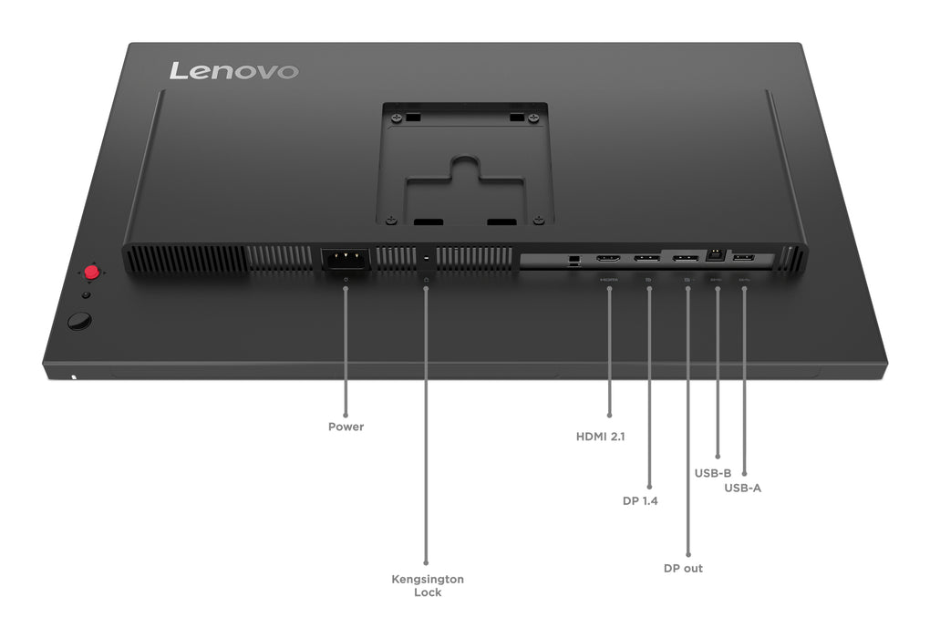 Lenovo ThinkVision P24Q-40 Monitor, 60.5 cm (23.8"), 2560 x 1440 pixels, Wide Quad HD, LED, 6 ms, Black