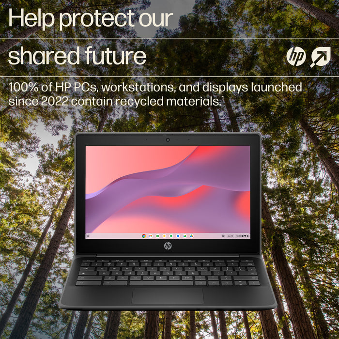 HP Fortis G1i Chromebook, Intel® N, 29.5 cm (11.6"), 1366 x 768 pixels, 8 GB, 64 GB, ChromeOS