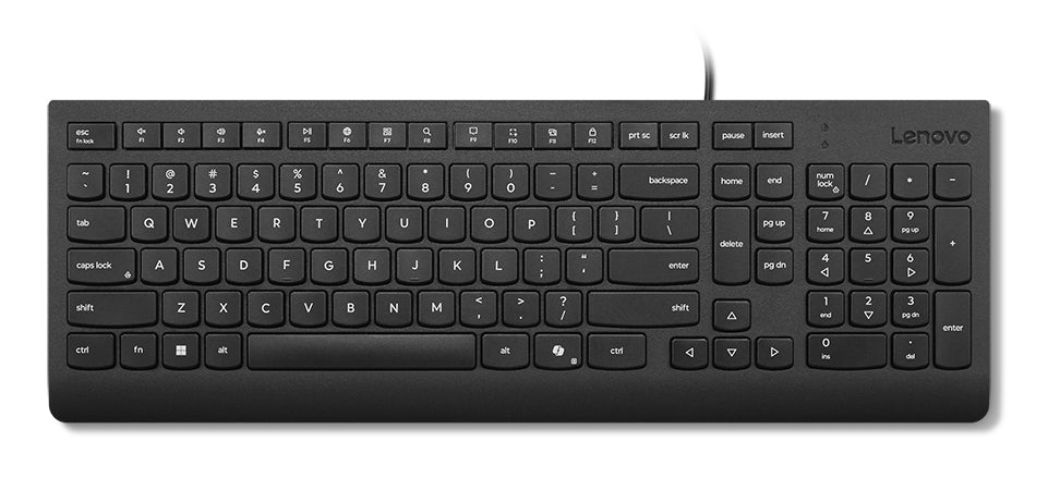 Lenovo 4Y41R64671, Full-size (100%), Wired, USB, Plunger key switch, Black