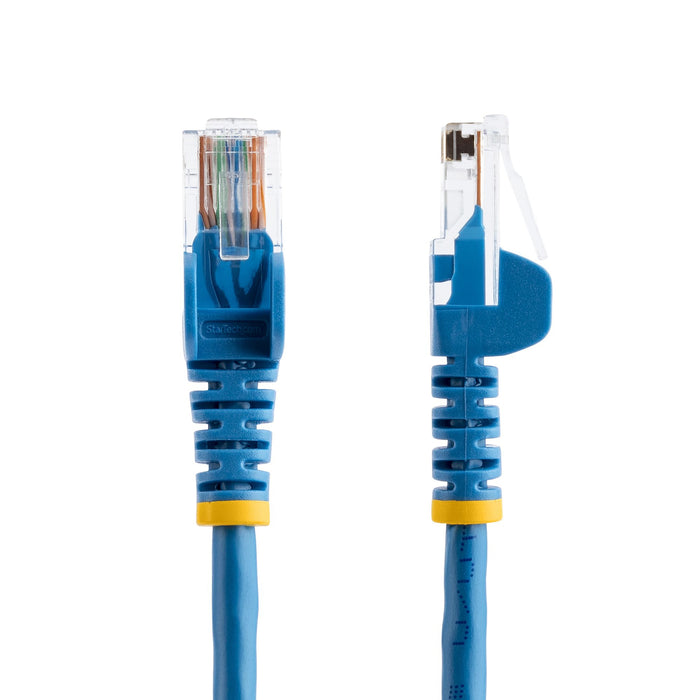 StarTech.com Cat5e Ethernet Patch Cable with Snagless RJ45 Connectors - 0.5 m, Blue, 0.5 m, Cat5e, U/UTP (UTP), RJ-45, RJ-45, Blue