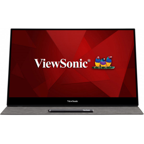 Viewsonic TD1655, 39.6 cm (15.6"), 1920 x 1080 pixels, Full HD, LED, 6.5 ms, Black, Silver