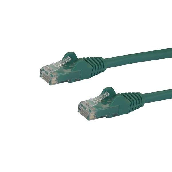 StarTech.com 1m CAT6 Ethernet Cable - Green CAT 6 Gigabit Ethernet Wire -250MHz 100W PoE RJ45 UTP Network/Patch Cord Snagless w/Strain Relief Individually Tested, 1 m, Cat6, U/UTP (UTP), RJ-45, RJ-45, Green