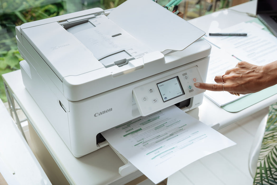 Canon PIXMA TS7750i, Inkjet, Colour printing, 1200 x 1200 DPI, Colour copying, A4, White