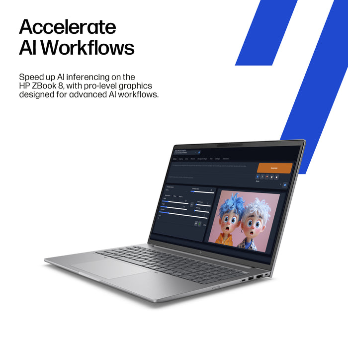 HP ZBook 8 G1i Data Science, Intel Core Ultra 9, 35.6 cm (14"), 1920 x 1200 pixels, 32 GB, 1 TB, Windows 11 Pro