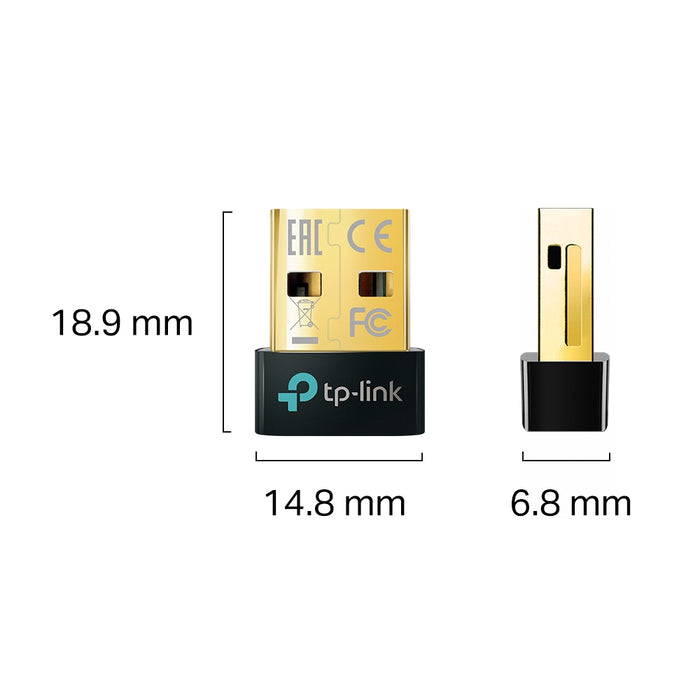 TP-Link Bluetooth 5.0 Nano USB Adapter, Wireless, USB Type-A, Bluetooth, Black