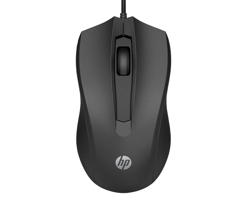 HP Wired Mouse 105, Ambidextrous, Optical, USB Type-A, 1600 DPI, Black