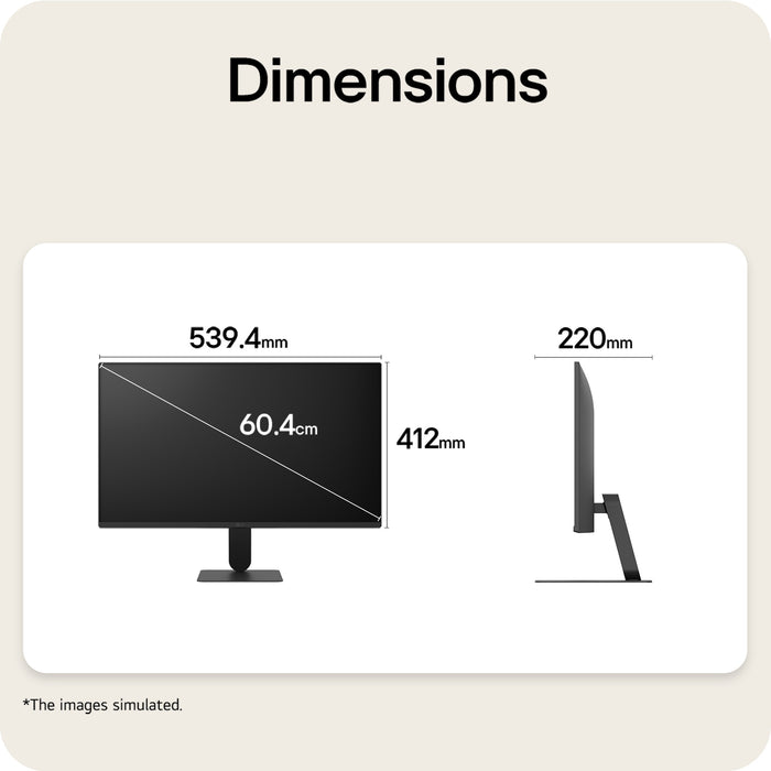 LG Monitor U4 24U411B-B 24-inch IPS Full HD 144Hz Monitor, 61 cm (24"), 1920 x 1080 pixels, Full HD, LCD, 5 ms, Black