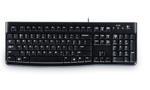 Logitech Keyboard K120 for Business, Wired, USB, QWERTZ, Black