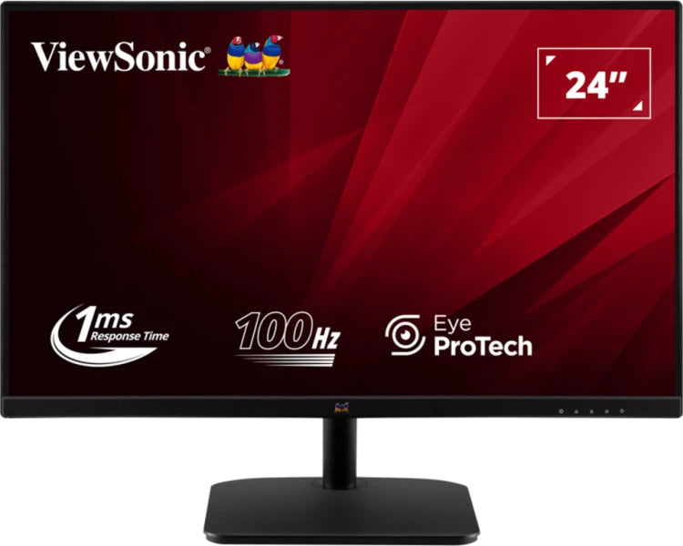 Viewsonic Value Series VA2432-MHD-3, 61 cm (24"), 1920 x 1080 pixels, Full HD, LED, 1 ms, Black