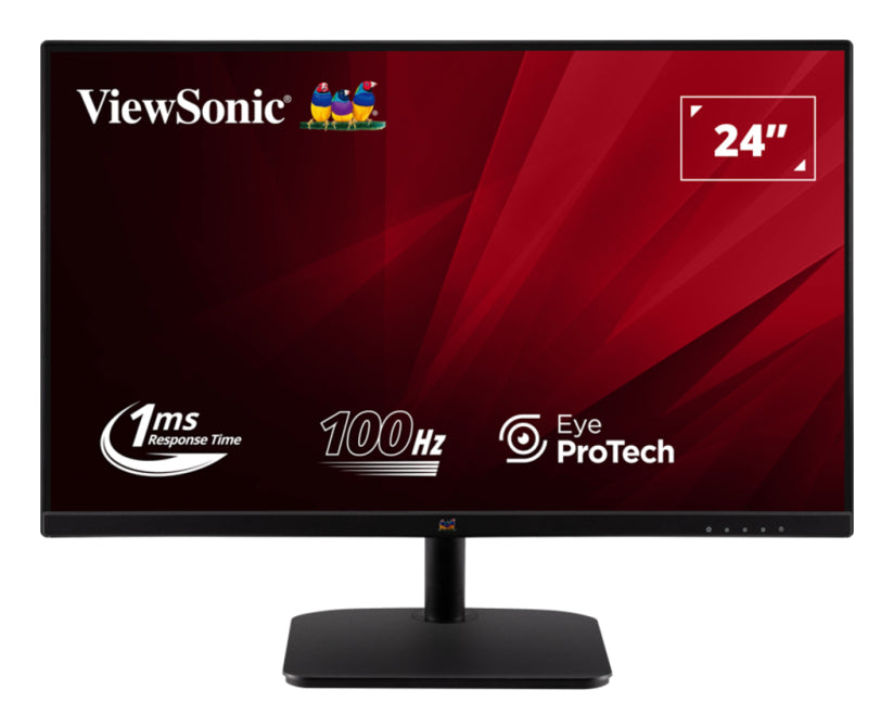 Viewsonic VA2432-H-2, 61 cm (24"), 1920 x 1080 pixels, Full HD, LED, 1 ms, Black