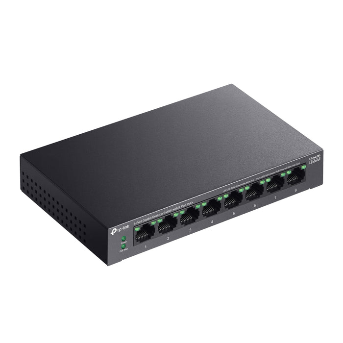 TP-Link LiteWave 8-Port Gigabit Desktop Switch with 8-Port PoE+, Unmanaged, Gigabit Ethernet (10/100/1000), Power over Ethernet (PoE)