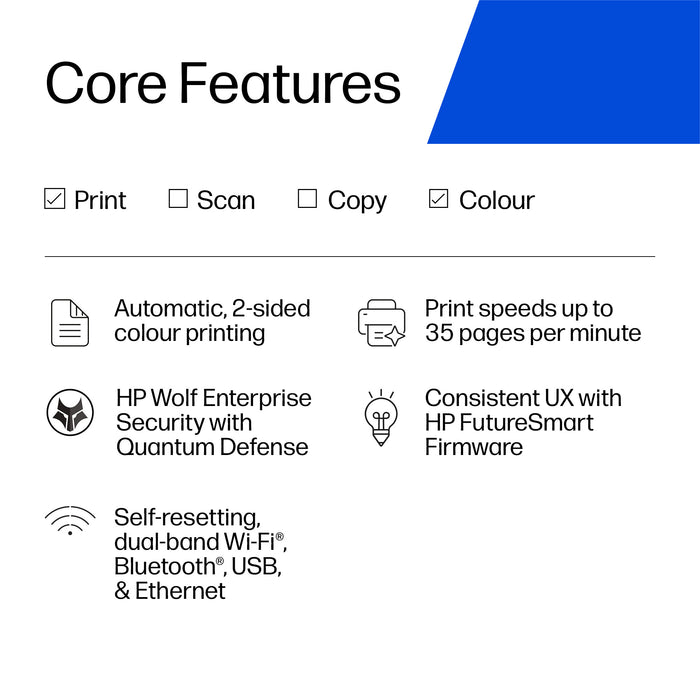HP LaserJet Enterprise 4701dn Color Printer, Laser, Colour, A4, 33 ppm, Duplex printing
