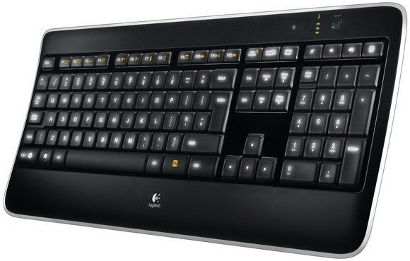 Logitech Wireless Illuminated Keyboard K800, Wireless, RF Wireless, QWERTY, Black