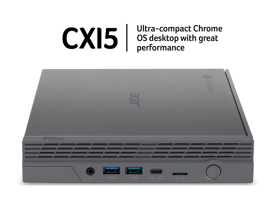 Acer Chromebox CXI5 (Intel Core i5-1235U, 8 GB RAM, 256GB PCIe SSD, Chrome OS), 1.3 GHz, Intel® Core™ i5, i5-1235U, 8 GB, 256 GB, ChromeOS