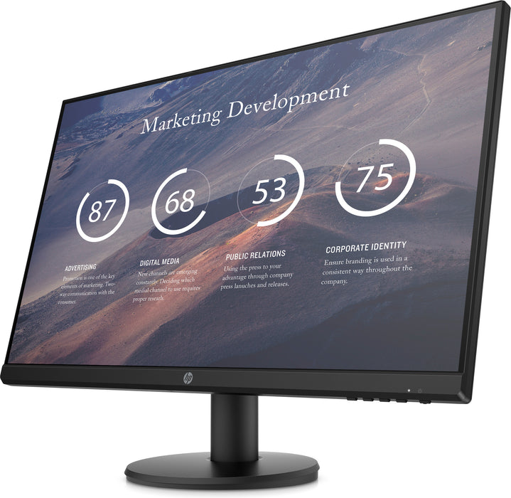 HP P27v G4, 68.6 cm (27"), 1920 x 1080 pixels, Full HD, LCD, 5 ms, Black