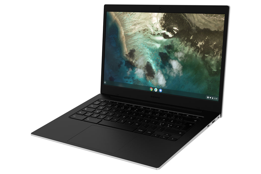 Samsung Chromebook Galaxy Go Intel Celeron N4500 4GB RAM 64GB eMMC 14" ChromeOS Silver, Intel® Celeron® N, 1.1 GHz, 35.6 cm (14"), 1366 x 768 pixels, 4 GB, 64 GB