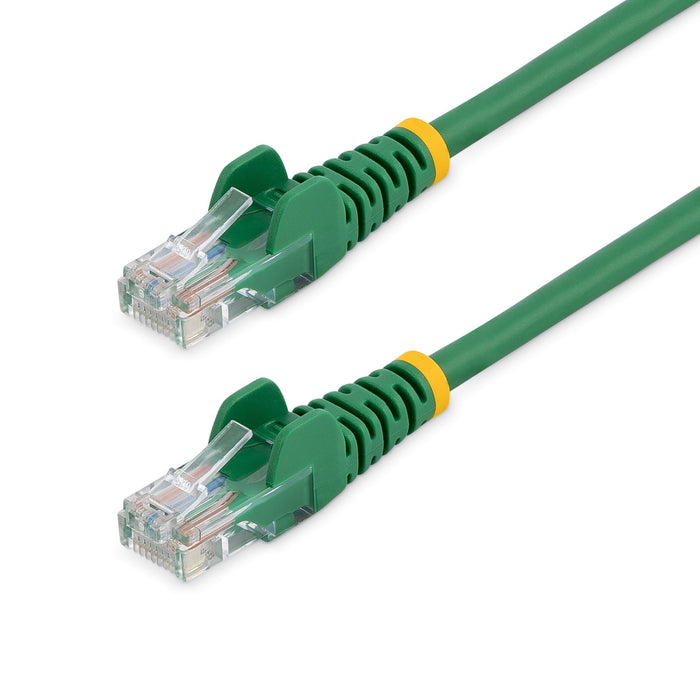 StarTech.com Cat5e Patch Cable with Snagless RJ45 Connectors - 1m, Green, 1 m, Cat5e, U/UTP (UTP), RJ-45, RJ-45, Green