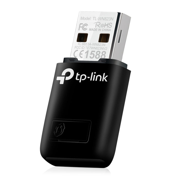 TP-Link TL-WN823N, Wireless, USB, WLAN, Wi-Fi 4 (802.11n), 300 Mbit/s, Black