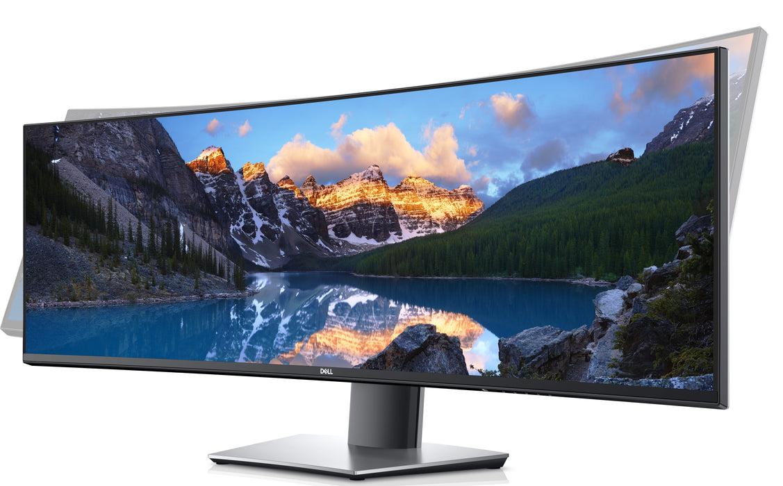 DELL UltraSharp U4919DW, 124.5 cm (49"), 5120 x 1440 pixels, UltraWide Dual Quad HD, LCD, 8 ms, Black, Silver