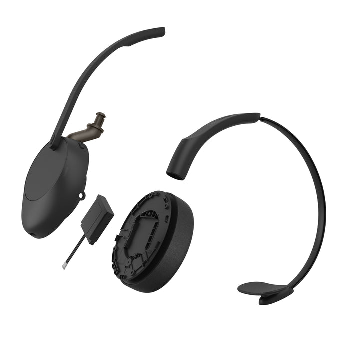 Jabra Evolve3 65 UC - USB-A with Dongle - Mono (Charging Stand), Wireless, Office/Call center, 20 - 20000 Hz, 131 g, Headset, Black