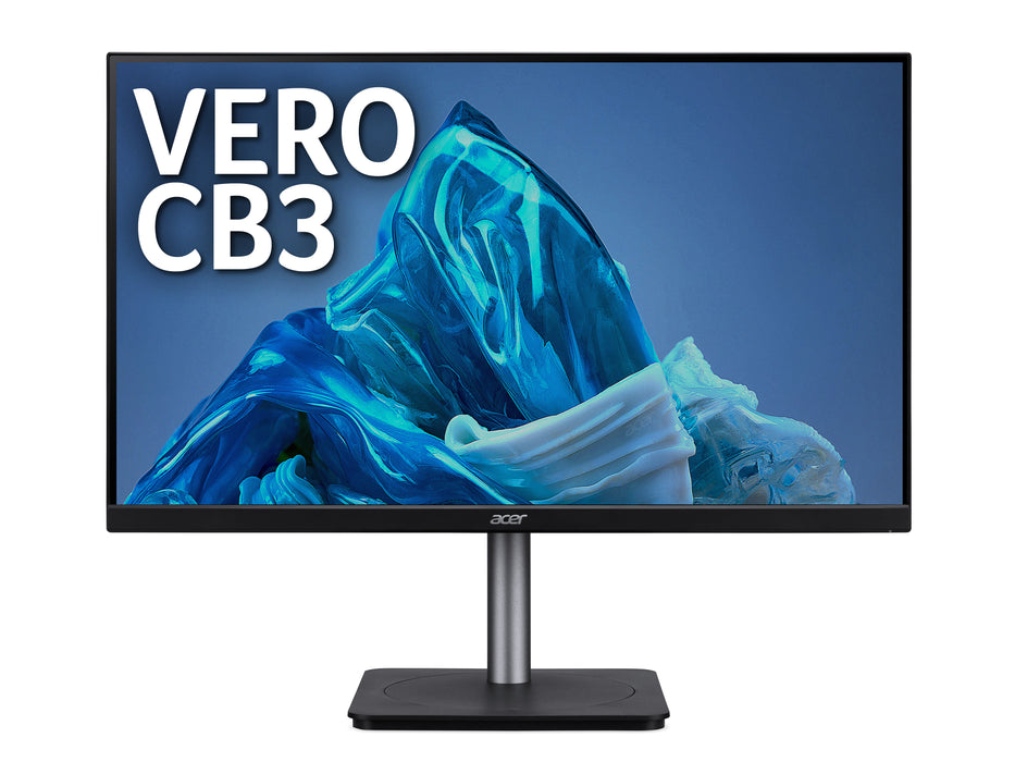 Acer CB3 CB243Y 24" Full HD IPS LCD Monitor, 60.5 cm (23.8"), 1920 x 1080 pixels, Full HD, LCD, 4 ms, Black