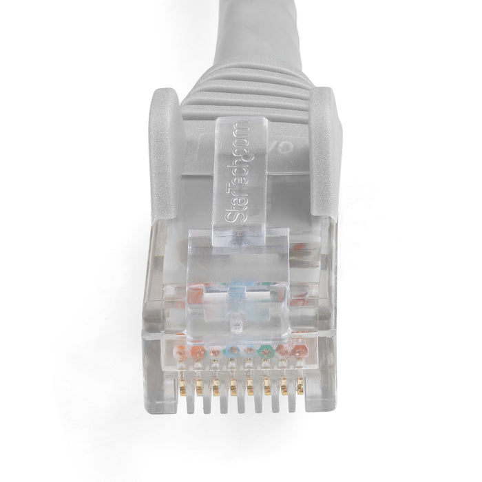 StarTech.com 3m CAT6 Ethernet Cable - LSZH (Low Smoke Zero Halogen) - 10 Gigabit 250Mhz 100W PoE RJ45 10GbE UTP Network Patch Cord Snagless with Strain Relief - Grey, CAT 6, ETL Verified, 24AWG, 3 m, Cat6, U/UTP (UTP), RJ-45, RJ-45, Grey