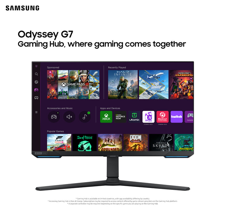 Samsung LS32BG700EU, 81.3 cm (32"), 3840 x 2160 pixels, 4K Ultra HD, LED, 1 ms, Black