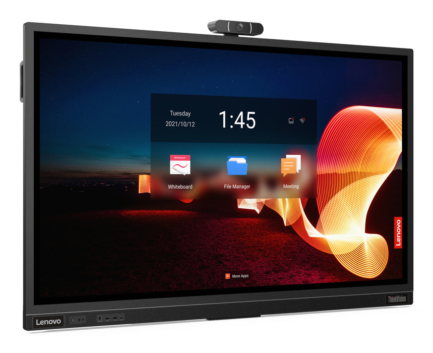 Lenovo ThinkVision T65, 165.1 cm (65"), 3840 x 2160 pixels, 4K Ultra HD, LED, 8 ms, Black