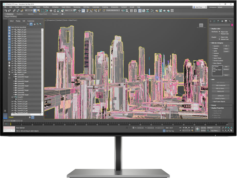HP Z27u G3 QHD Display, 68.6 cm (27"), 2560 x 1440 pixels, Quad HD, LED, 5 ms, Silver