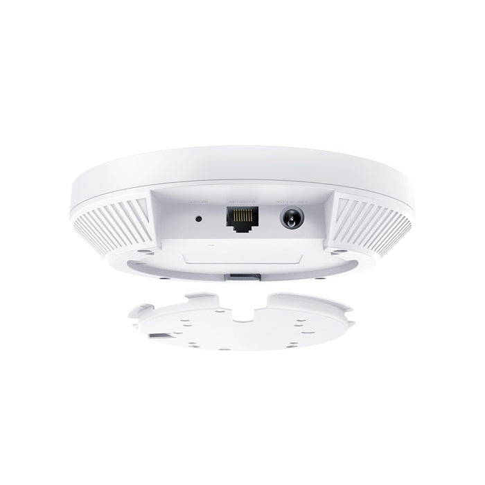 TP-Link Omada AX3000 Ceiling Mount WiFi 6 Access Point, 2.4 GHz, 5 GHz, 2976 Mbit/s, SNMP, SNMPv2, SNMPv3, SSH, WPA-Enterprise, WPA-PSK, WPA2-Enterprise, WPA2-PSK, WPA3-Enterprise,..., 10,100,1000 Mbit/s