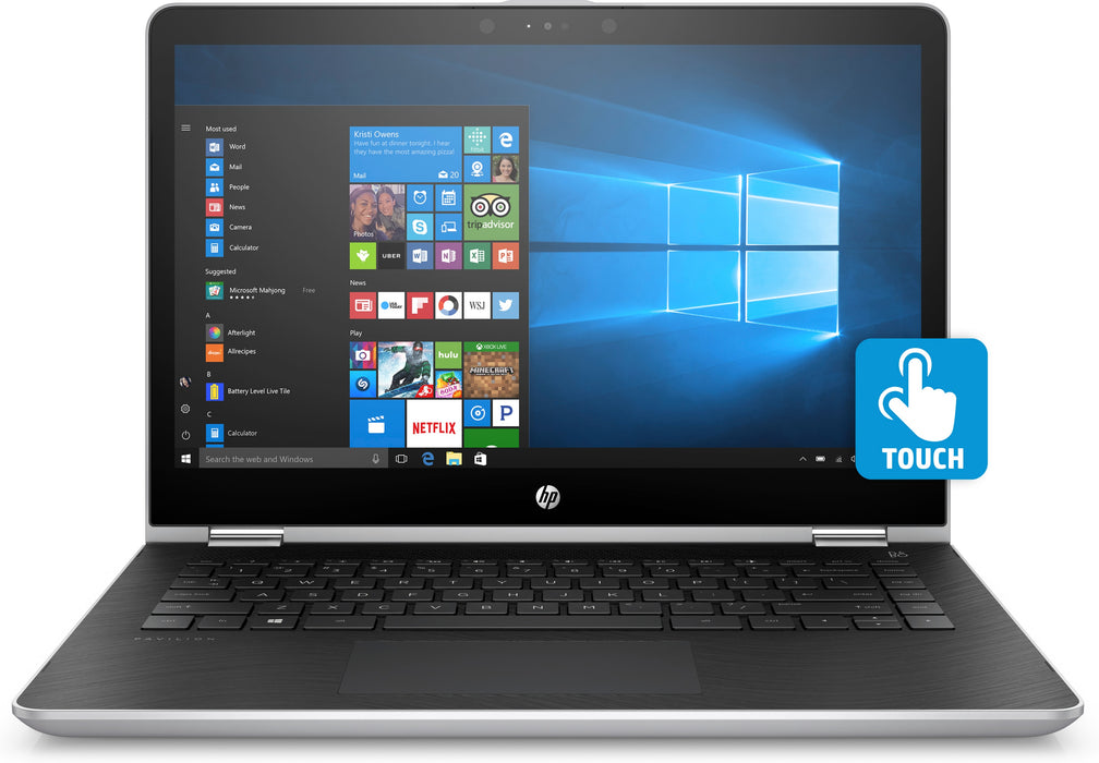 HP Pavilion x360 - 14-ba104na, Intel® Core™ i5, 1.6 GHz, 35.6 cm (14"), 1920 x 1080 pixels, 8 GB, 256 GB