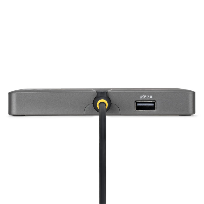 StarTech.com USB-C to Quad-Monitor Workstation Adapter, 4K 60Hz DisplayPort, 140W PD Passthrough for Laptop Charging, USB Port for Wireless Keyboard / Mouse, TAA, Wired, USB 3.2 Gen 1 (3.1 Gen 1) Type-C, 140 W, Grey, 4K Ultra HD, 3840 x 2160 pixels