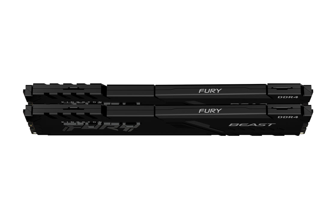 Kingston Technology FURY Beast 32GB 3200MT/s DDR4 CL16 DIMM (Kit of 2) Black, 32 GB, 2 x 16 GB, DDR4, 288-pin DIMM