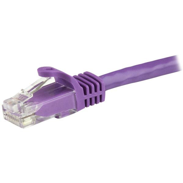 StarTech.com 1.5m CAT6 Ethernet Cable - Purple CAT 6 Gigabit Ethernet Wire -250MHz 100W PoE RJ45 UTP Network/Patch Cord Snagless w/Strain Relief Individually Tested, 1.5 m, Cat6, U/UTP (UTP), RJ-45, RJ-45, Purple