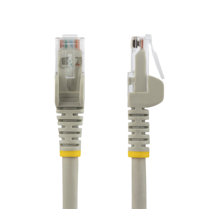 StarTech.com 7m CAT6 Ethernet Cable - LSZH (Low Smoke Zero Halogen) - 10 Gigabit 250Mhz 100W PoE RJ45 10GbE UTP Network Patch Cord Snagless with Strain Relief - Grey, CAT 6, ETL Verified, 24AWG, 7 m, Cat6, U/UTP (UTP), RJ-45, RJ-45, Grey