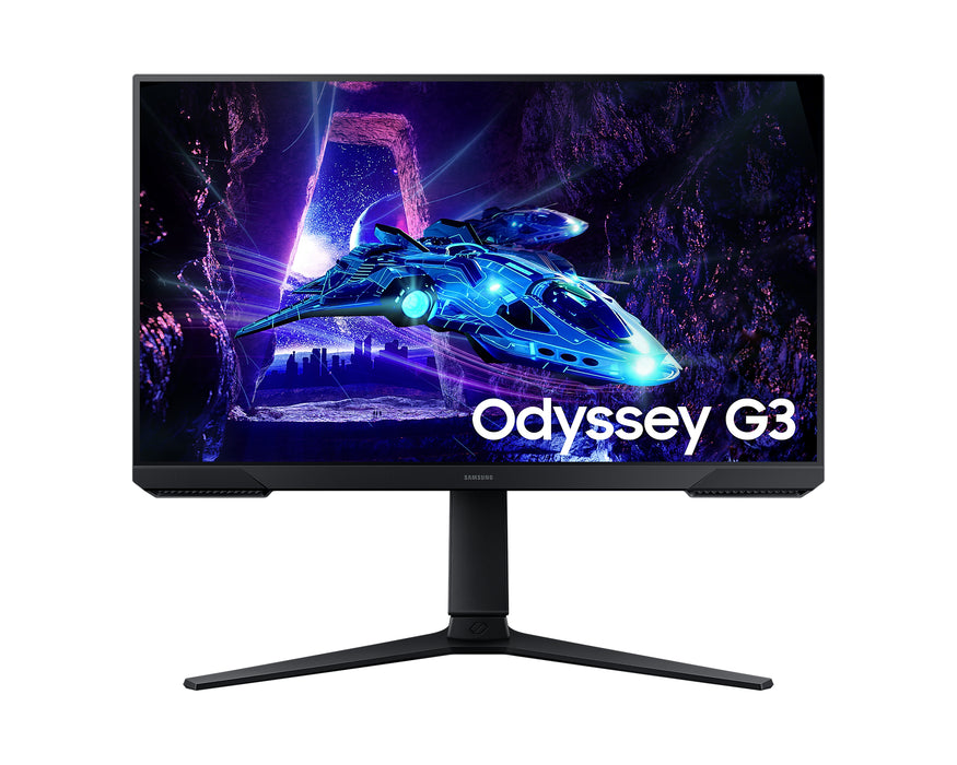 Samsung 24" Odyssey G30D, FHD, 180Hz Gaming Monitor, 61 cm (24"), 1920 x 1080 pixels, Full HD, LED, 1 ms, Black