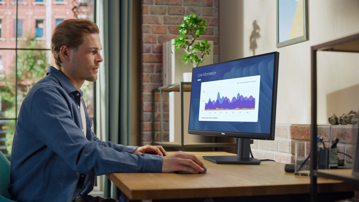 DELL E Series E2425HS, 60.5 cm (23.8"), 1920 x 1080 pixels, Full HD, LCD, 8 ms, Black