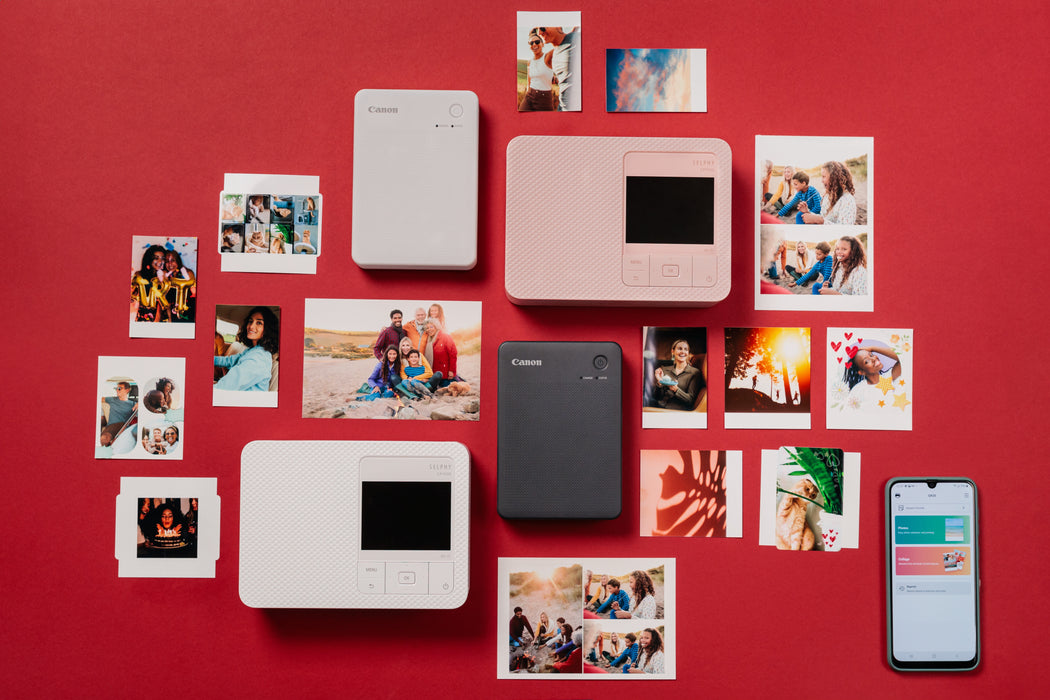 Canon SELPHY QX20 BK, Dye-sublimation, 287 x 287 DPI, 2.8" x 3.3" (7.2x8.5cm), Borderless printing, Wi-Fi, Bluetooth